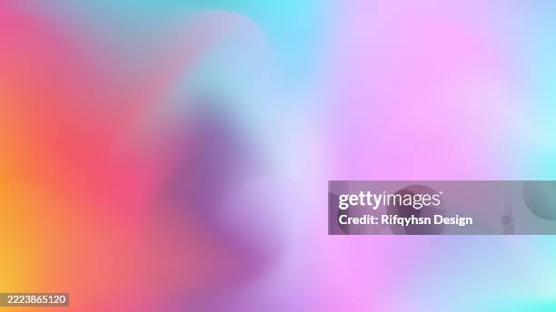 abstract multi colored gradient fluid background design. summer, spring background - candy floss stock illustrations
