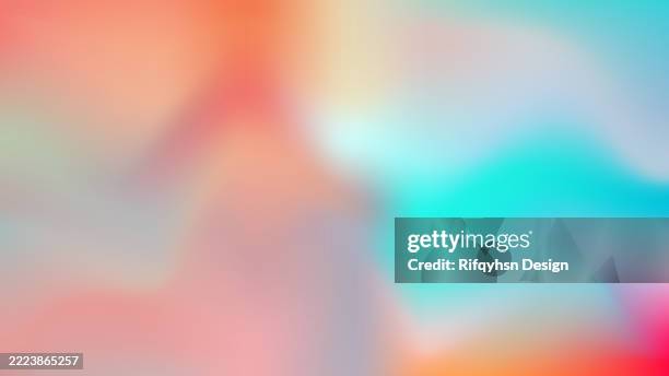 abstract multi colored gradient fluid background design. summer, spring background - candy floss stock illustrations