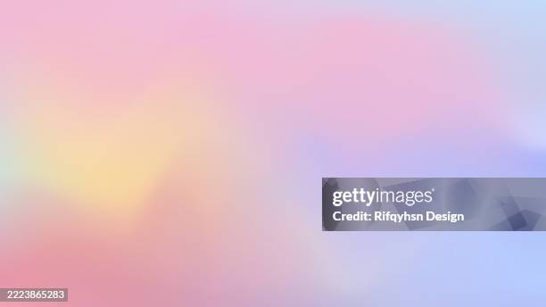 abstract multi colored gradient fluid background design. summer, spring background - candy floss stock illustrations