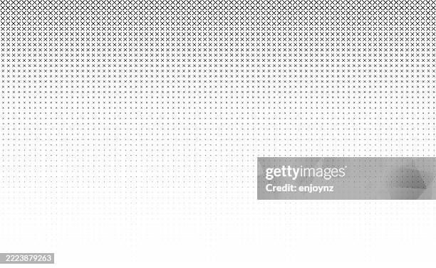 ilustrações de stock, clip art, desenhos animados e ícones de black crosses gradient on white background - letra x