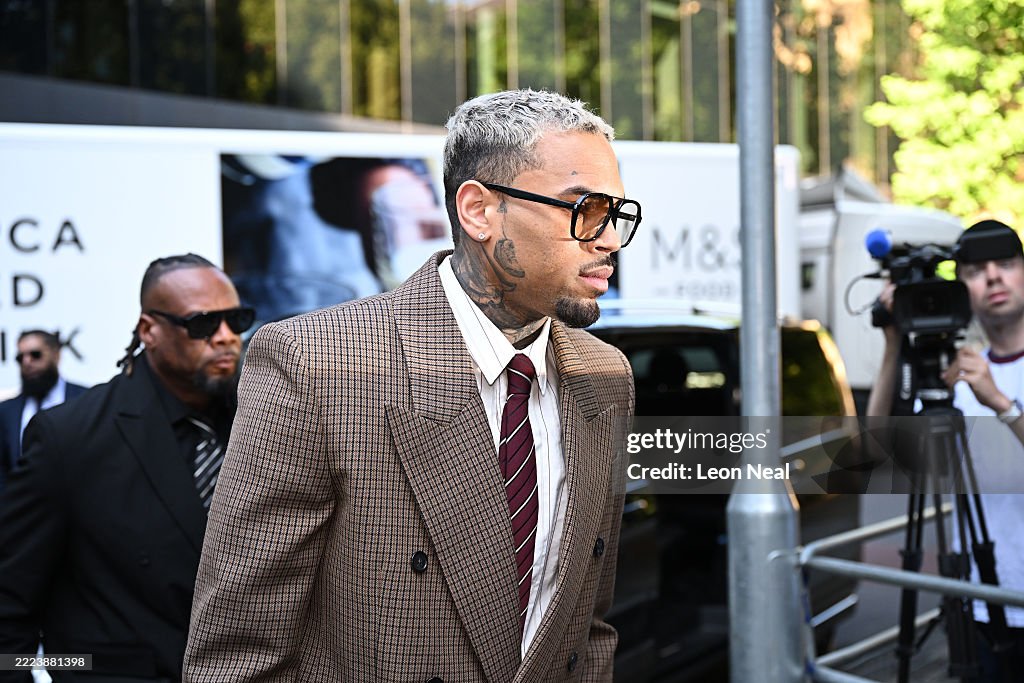 Chris Brown Appears In Court Charged With Grievous Bodily Harm With Intent
