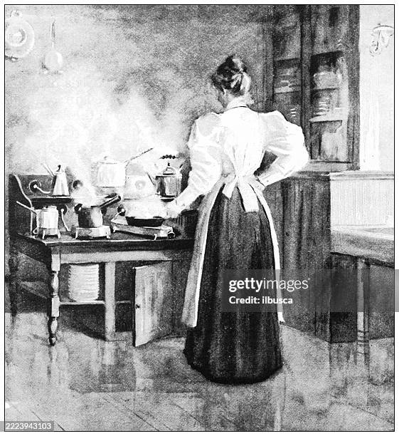 electricity, electric kitchen - electric knife stock illustrations