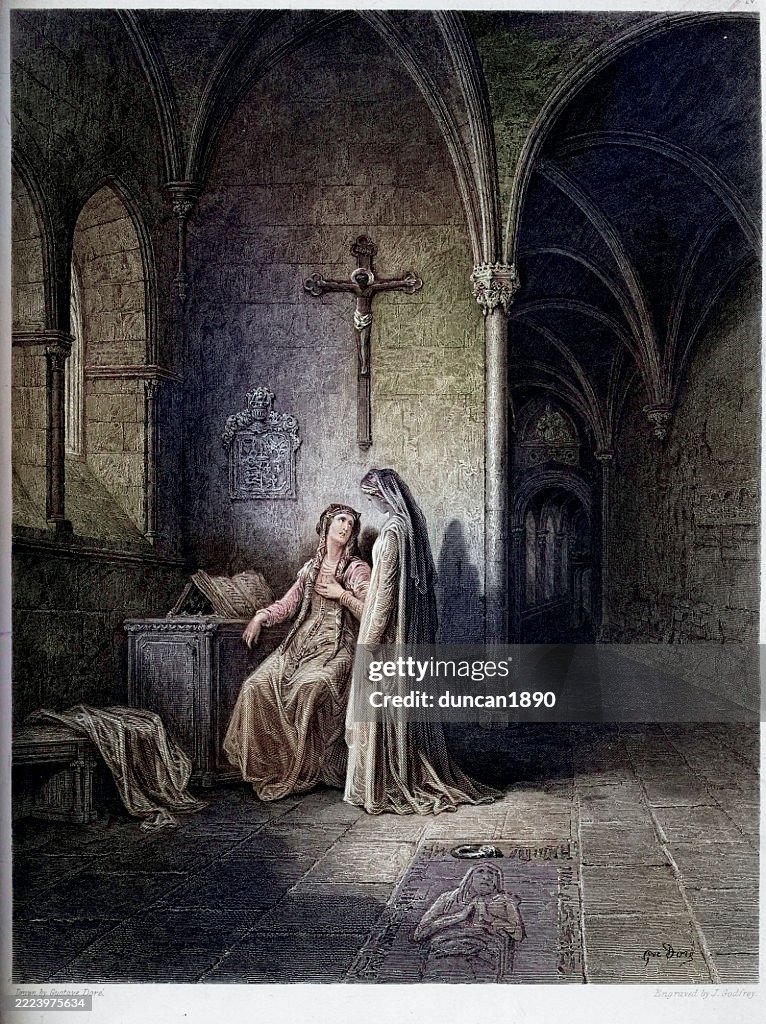 Arthurian legend Guinevere in the Cloister