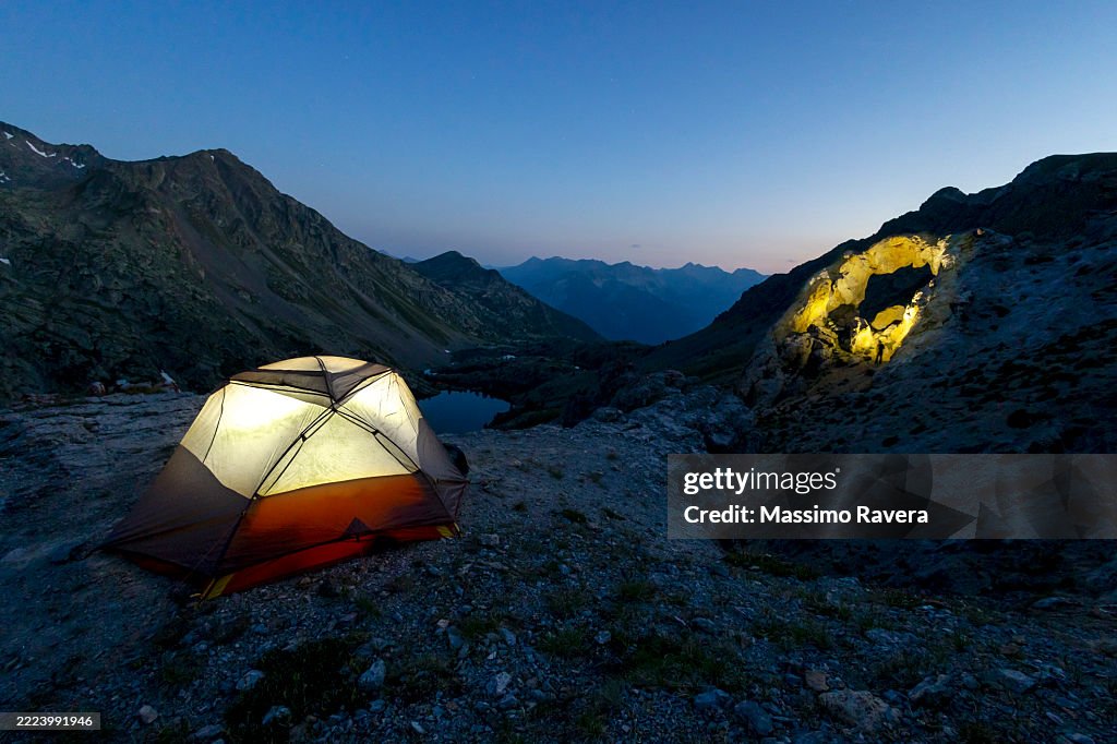 Mountain Nightscape with Tortisse's Arch