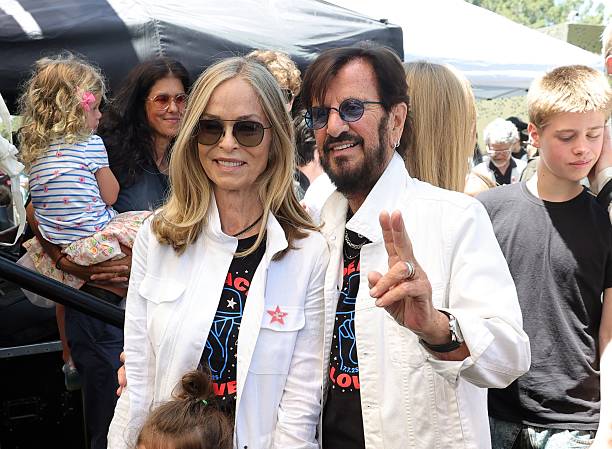Barbara Bach and Ringo Starr attend Ringo's Peace & Love Birthday Celebration on July 07, 2025 in Beverly Hills, California.