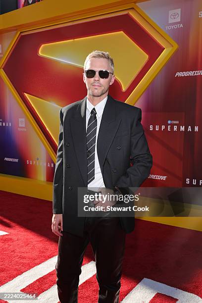 Nicholas Hoult seen at the Los Angeles Premiere of Warner Bros. "Superman" TCL Chinese Theatre on July 07, 2025 in Hollywood, California.
