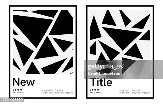 Abstract black block triangle geometric pattern design frame template poster background collection Abstract black block triangle geometric pattern design frame template poster background collection