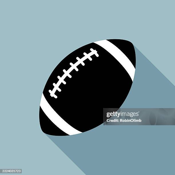 teal football icon - football stock illustrations