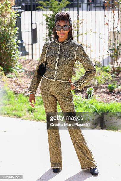 Naomi Campbell attends the Chanel Haute Couture Fall/Winter 2025/2026 show as part of Paris Fashion Week on July 08, 2025 in Paris, France.