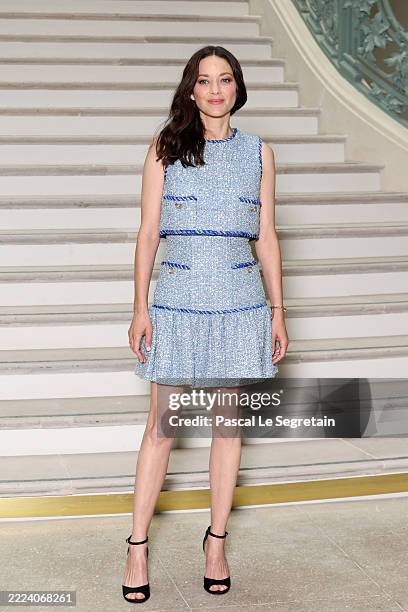 Marion Cotillard attends the Chanel Haute Couture Fall/Winter 2025/2026 show as part of Paris Fashion Week on July 08, 2025 in Paris, France.
