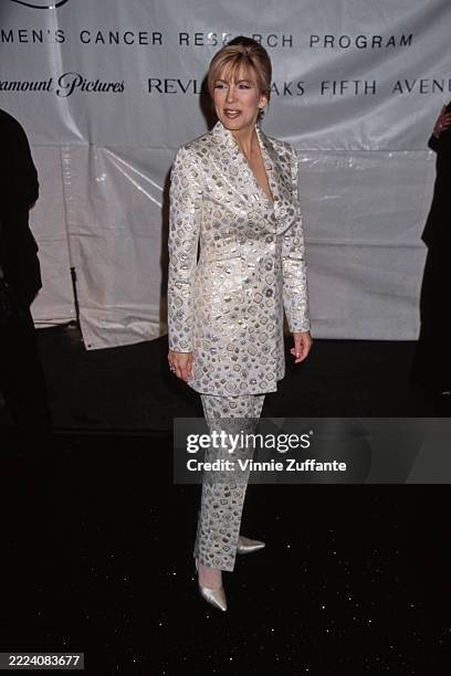 American television personality Leeza Gibbons attends the Eighth Annual Fire and Ice Ball to Benefit Revlon/UCLA Women's Cancer Research Program at...