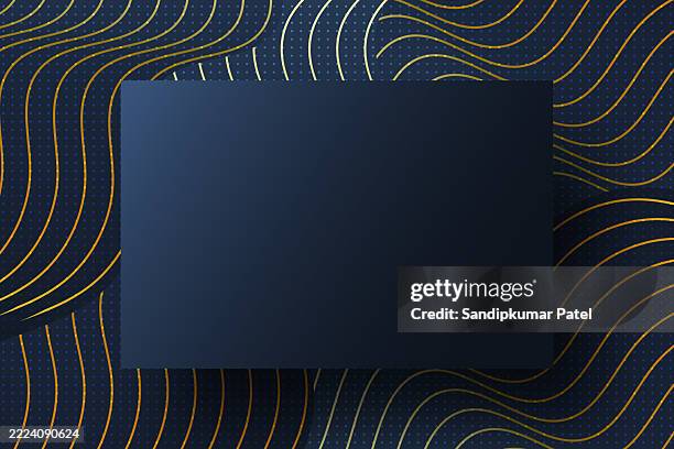abstract elegant blue background with golden lighting effect sparkle. - awards background stock illustrations
