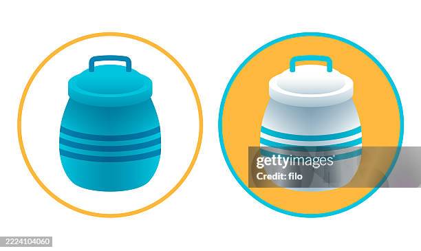 food ingredient jar icon symbol design element - sugar jar illustration stock illustrations