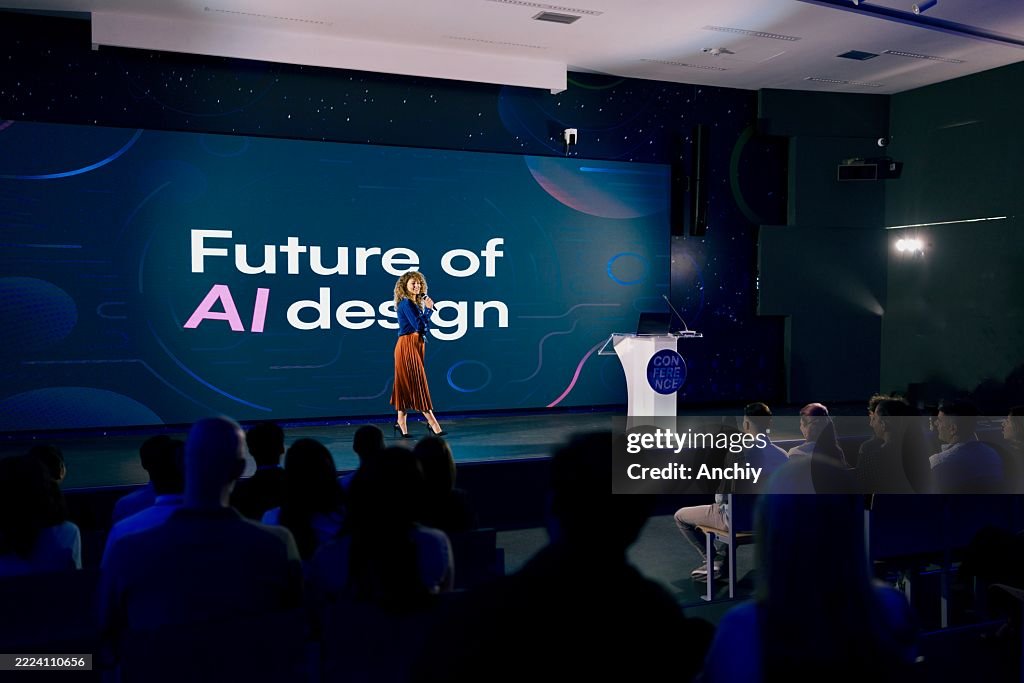 John Rausher Speaker Presenting On Artificial Intelligence Design At A Technology ...