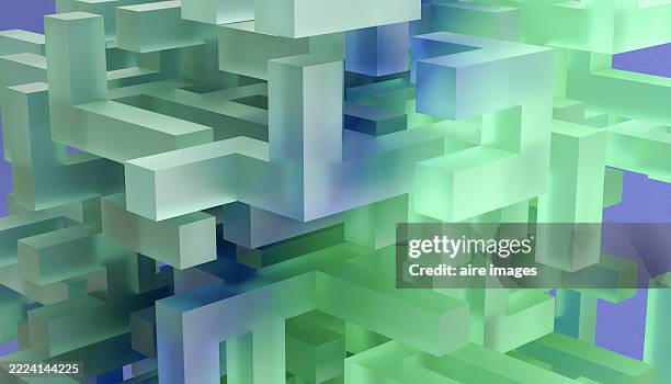 abstract translucent geometric shapes forming a complex structure - intricacy stock pictures, royalty-free photos & images
