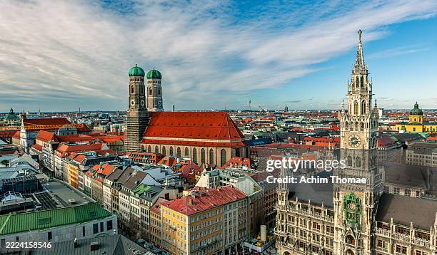 munich cityscape, bavaria, germany, europe - múnich fotografías e imágenes de stock