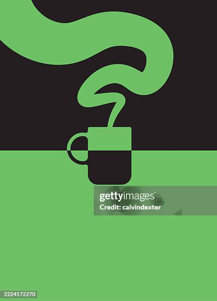 coffee cup poster design - espresso cup stock illustrations