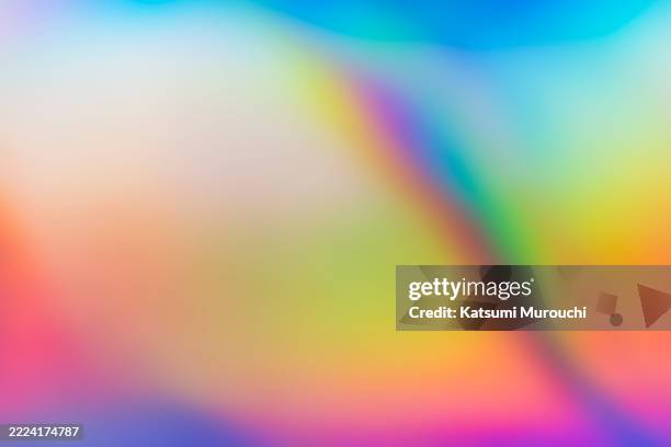 abstract gradient hologram background, multi-coloured - holograma fotografías e imágenes de stock