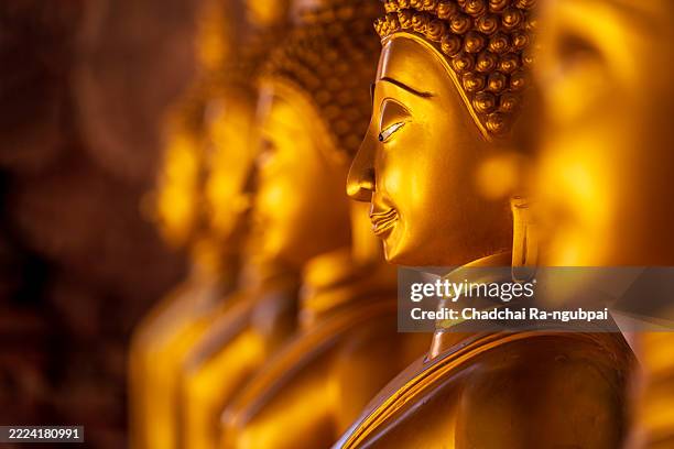 buddha wat temple ayutthaya thailand golf - buddha stock pictures, royalty-free photos & images