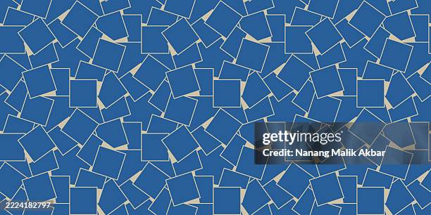 stockillustraties, clipart, cartoons en iconen met geometric seamless pattern background for design poster, cover, banner, and template - herhaalpatroon in tegels