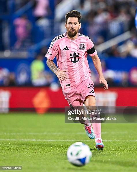 Messi Msg Lionel Messi of Inter Miami runs the pitch during the MLS match... News ...