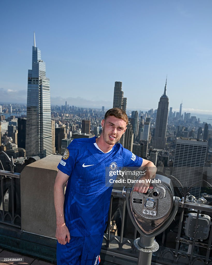 Chelsea FC Cole Palmer Visits Rockefeller Center