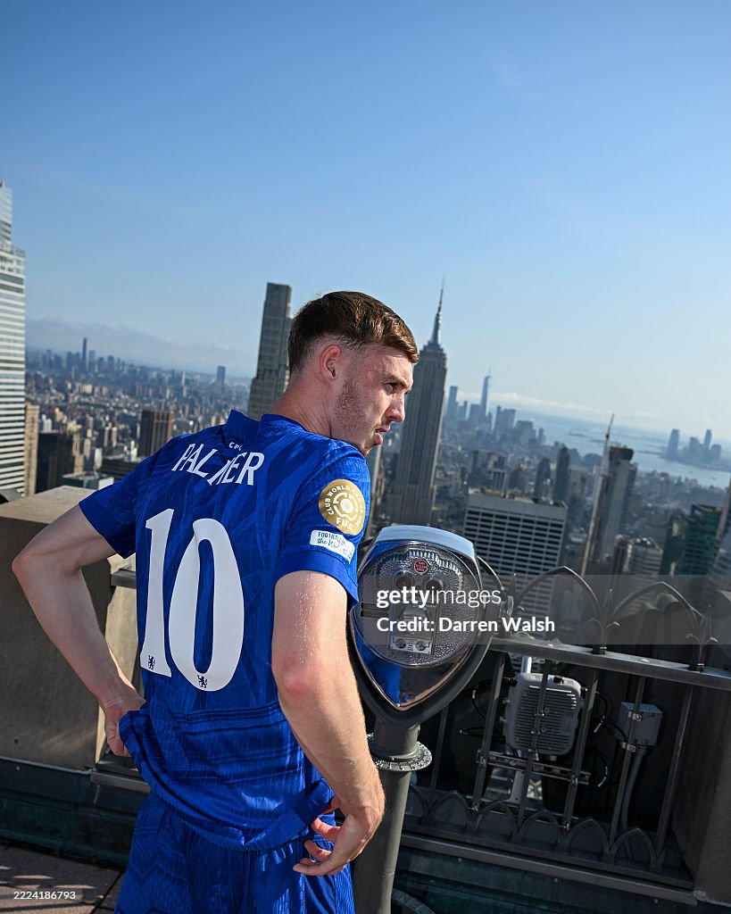 Chelsea FC Cole Palmer Visits Rockefeller Center