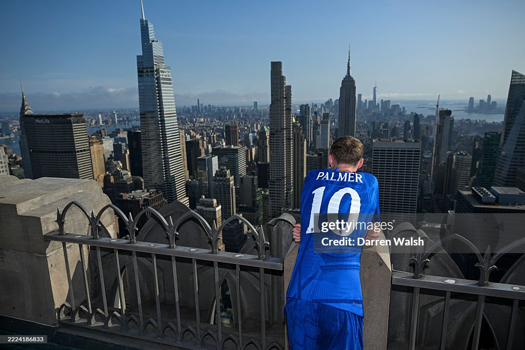 Chelsea FC Cole Palmer Visits Rockefeller Center