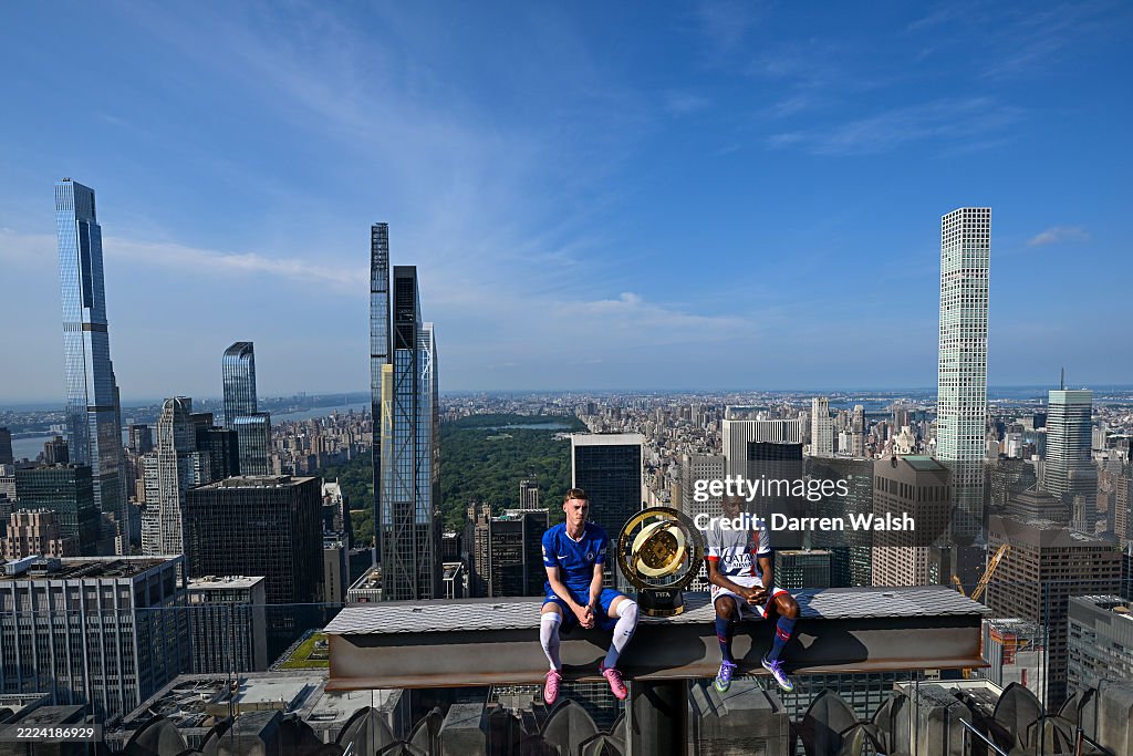 Chelsea FC Cole Palmer Visits Rockefeller Center
