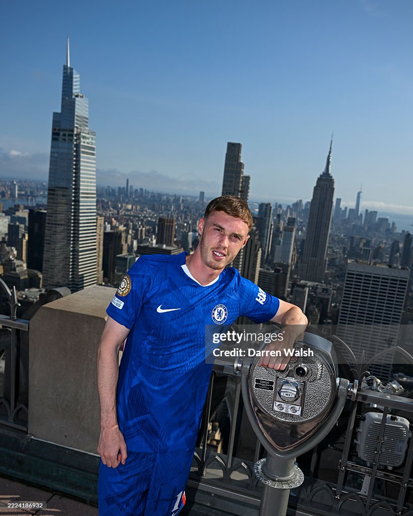 Chelsea FC Cole Palmer Visits Rockefeller Center