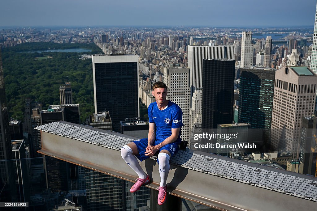 Chelsea FC Cole Palmer Visits Rockefeller Center