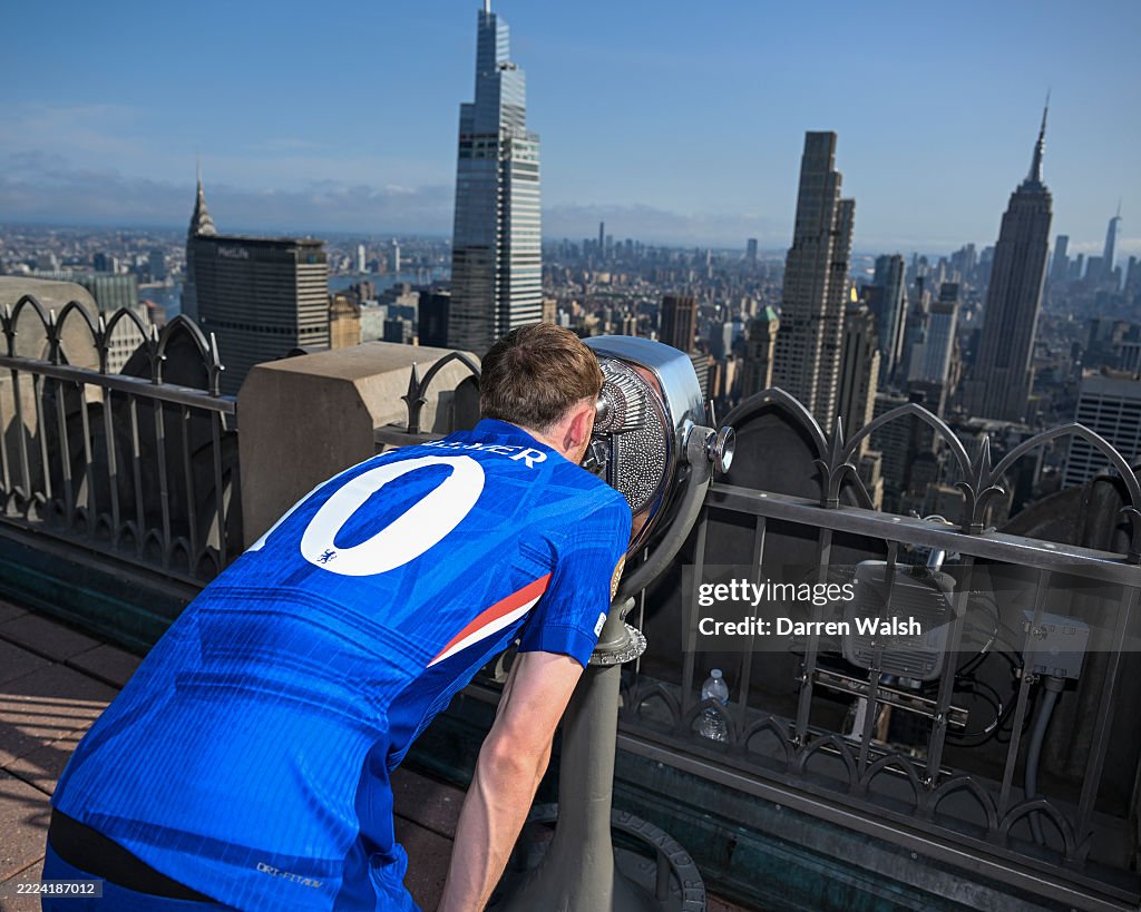 Chelsea FC Cole Palmer Visits Rockefeller Center
