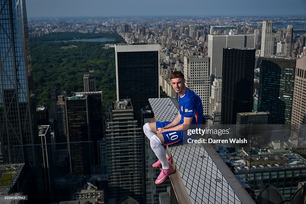Chelsea FC Cole Palmer Visits Rockefeller Center