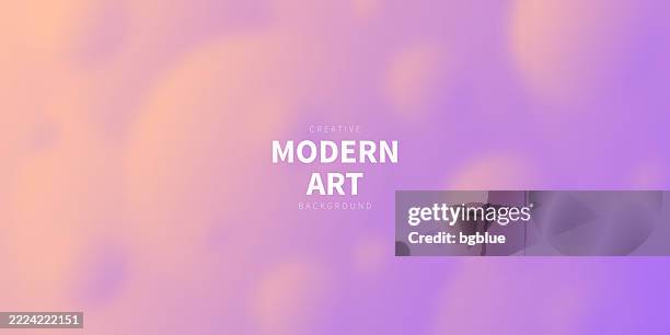 pink abstract background with blurred circular shapes - orange planet background stock illustrations