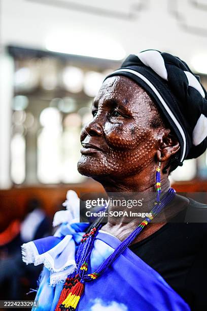 South Sudanese woman seen during celebrations to mark the 14th anniversary of South Sudan's independence from Sudan.
