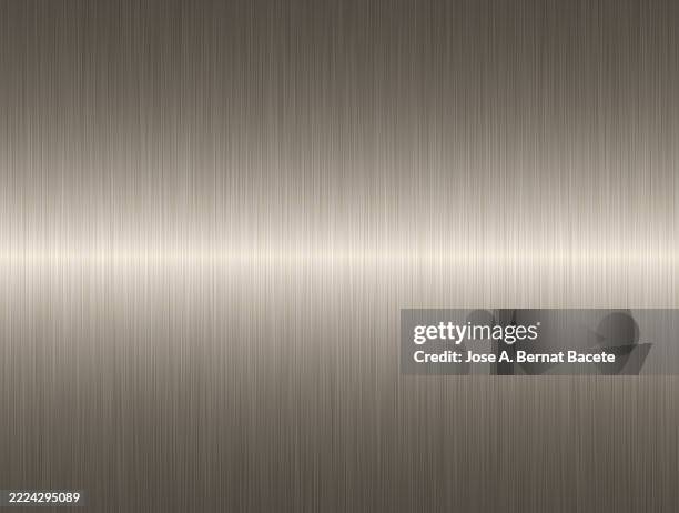 striped texture of a bronze metal surface. - foil plate stock pictures, royalty-free photos & images