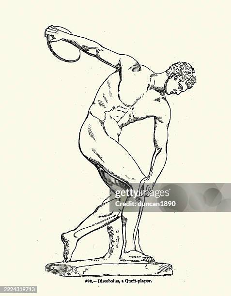 Discus Historical 21 Discus Sculpture High Res Illustrations - Getty Images