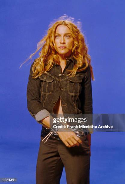 Madonna on the set of her 'Ray of Light' video. Photo by Frank Micelotta/ImageDirect. 1998