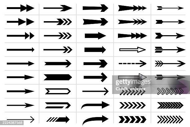 bildbanksillustrationer, clip art samt tecknat material och ikoner med arrow icons - pil