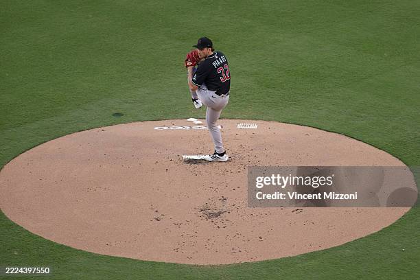 Padaff Diamondbacks Brandon Pfaadt of the Arizona Diamondbacks pitches during the game ...
