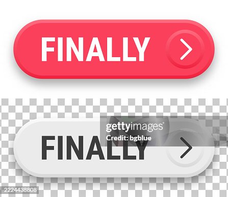 Finally - 3D click web buttons on blank background Finally - 3D click web buttons on blank background