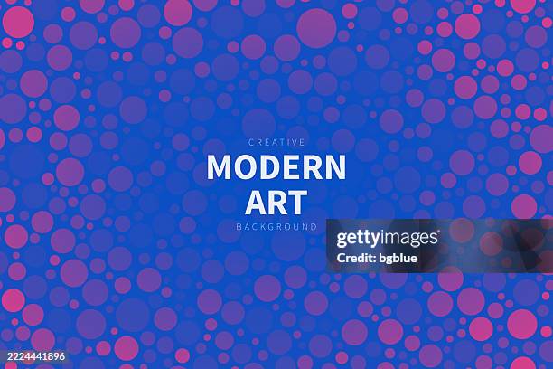 abstract geometric background with purple gradient circles - fizzy drink texture stock illustrations
