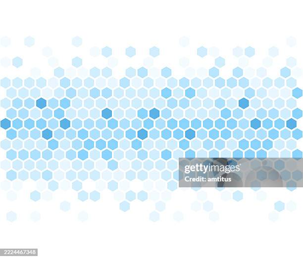 honeycomb gradient - cell structure stock illustrations