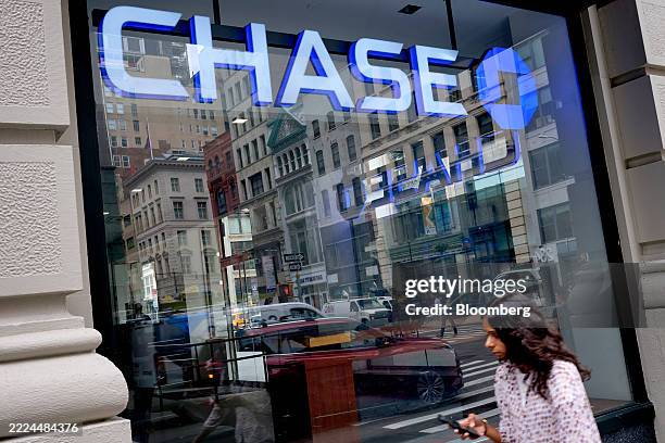 JPMorgan Chase & Co. Bank branch in New York, US, on Thursday, July 10, 2025. JPMorgan Chase & Co. Is scheduled to release earnings figures on July...