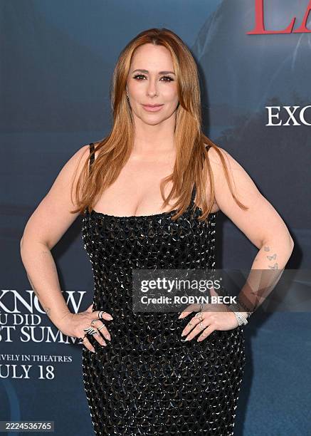 Actess Jennifer Love Hewitt attends the World premiere of Columbia's "I Know What You Did Last Summer" at The United Theater on Broadway in Los...