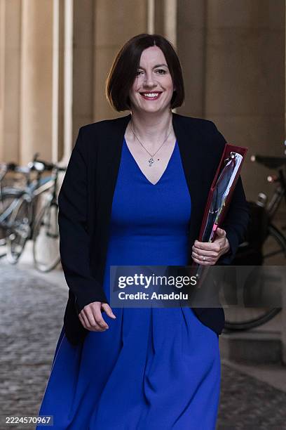 Secretary of State for Education and Minister for Women and Equalities Bridget Phillipson arrives in Downing Street to attend the weekly Cabinet...
