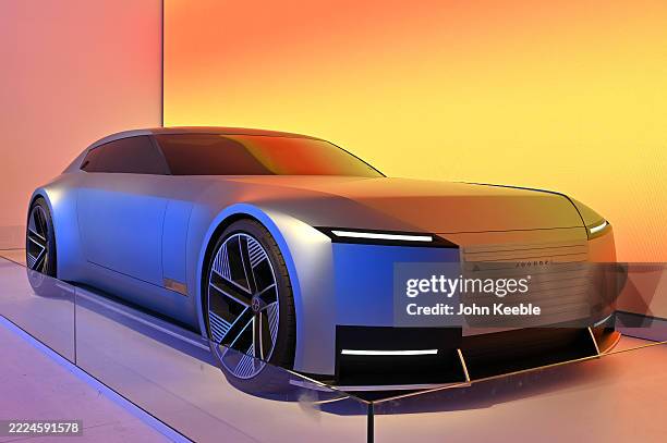 Jaguar Type 00 concept car is displayed during the Goodwood Festival of Speed at Goodwood Motor Circuit on July 10, 2025 in Chichester, England.