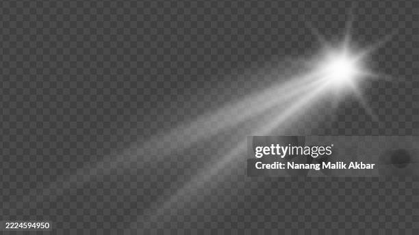 white light with transparent background - flashlight beam stock illustrations