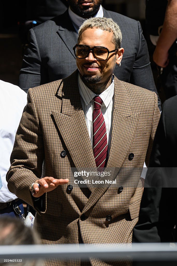 Chris Brown Appears In Court Charged With Grievous Bodily Harm With Intent