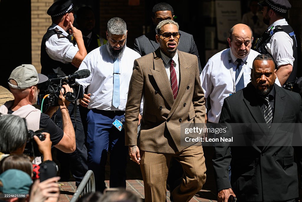 Chris Brown Appears In Court Charged With Grievous Bodily Harm With Intent